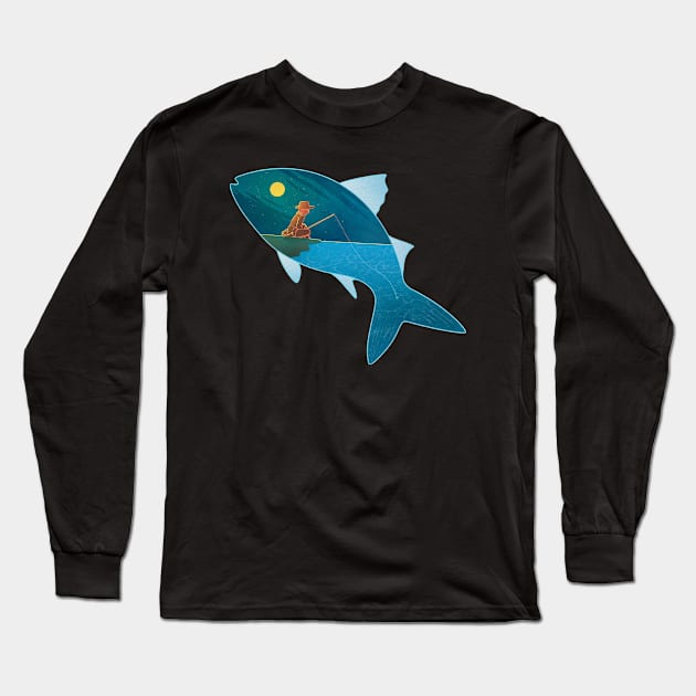 fishing story Long Sleeve T-Shirt by Volardo